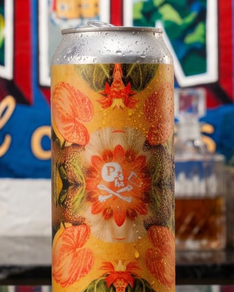Pinthouse Island Kitty IPA can on the counter at Monarch Liquor